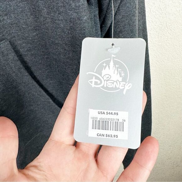 Disney Resort Jack Skelington Grey Nightmare Before Christmas Jacket Hoodie Smal - Picture 4 of 6